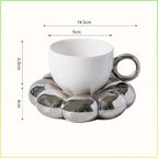 Scandinavian Ins Windmill Flower Coffee Cup Ceramic Set