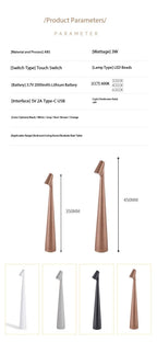 Gao Fushuai Rechargeable Table Lamp Bedside Advanced Lamp Creative Decorative Night Light Desktop Atmosphere Lamp