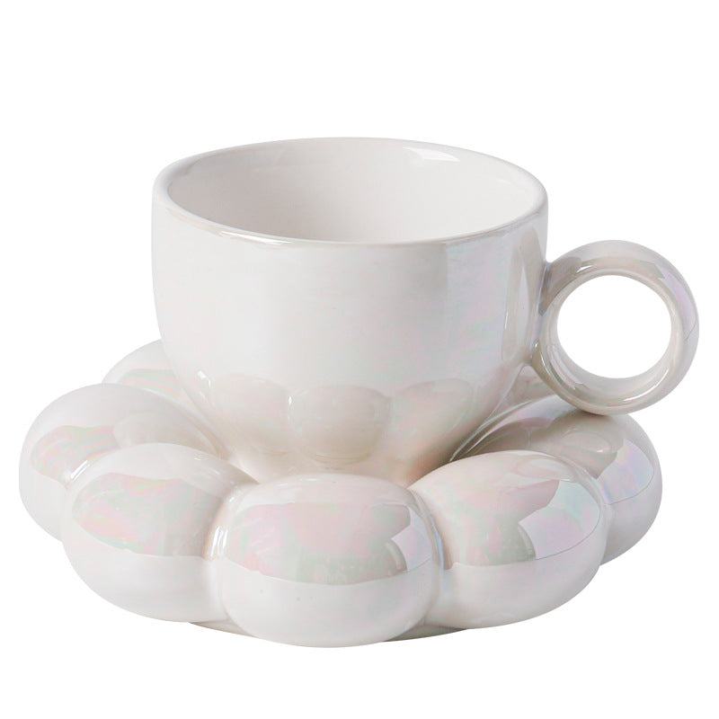 Scandinavian Ins Windmill Flower Coffee Cup Ceramic Set