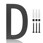 ABS letter texture black 8 inch 10 inch solid paint digital house number