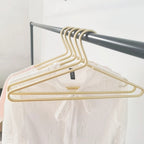 Space Aluminum Alloy Clothes Hanger Solid Matte Gold Clothes Hanger