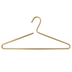 Space Aluminum Alloy Clothes Hanger Solid Matte Gold Clothes Hanger