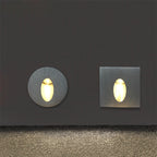 3W LED Step and Wall Lights in Round or Square Design
