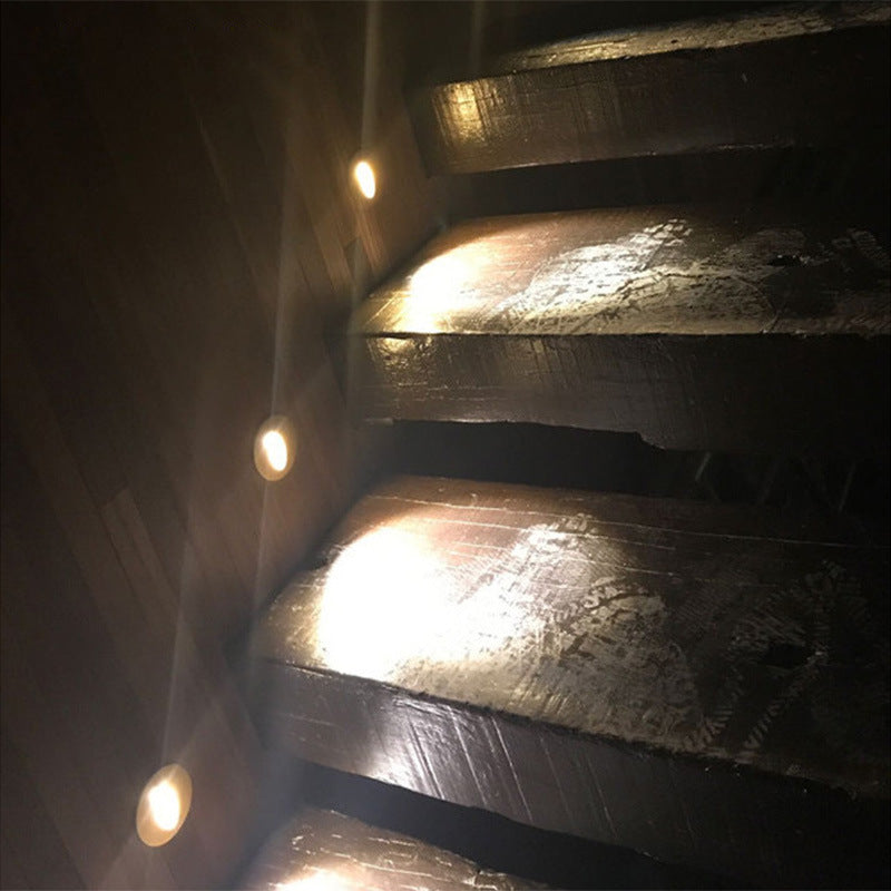 3W LED Step and Wall Lights in Round or Square Design