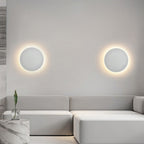 Bedroom bedside lamp corridor staircase entrance induction lamp solar eclipse high-grade round wall lamp