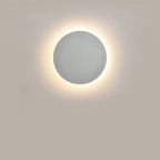 Bedroom bedside lamp corridor staircase entrance induction lamp solar eclipse high-grade round wall lamp