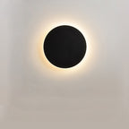 Bedroom bedside lamp corridor staircase entrance induction lamp solar eclipse high-grade round wall lamp