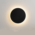 Bedroom bedside lamp corridor staircase entrance induction lamp solar eclipse high-grade round wall lamp