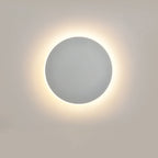 Bedroom bedside lamp corridor staircase entrance induction lamp solar eclipse high-grade round wall lamp