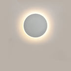 Bedroom bedside lamp corridor staircase entrance induction lamp solar eclipse high-grade round wall lamp
