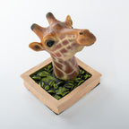 3D Photo Frame Giraffe Creative Wall Pendant Simulation Animal Crafts Living Room Decoration