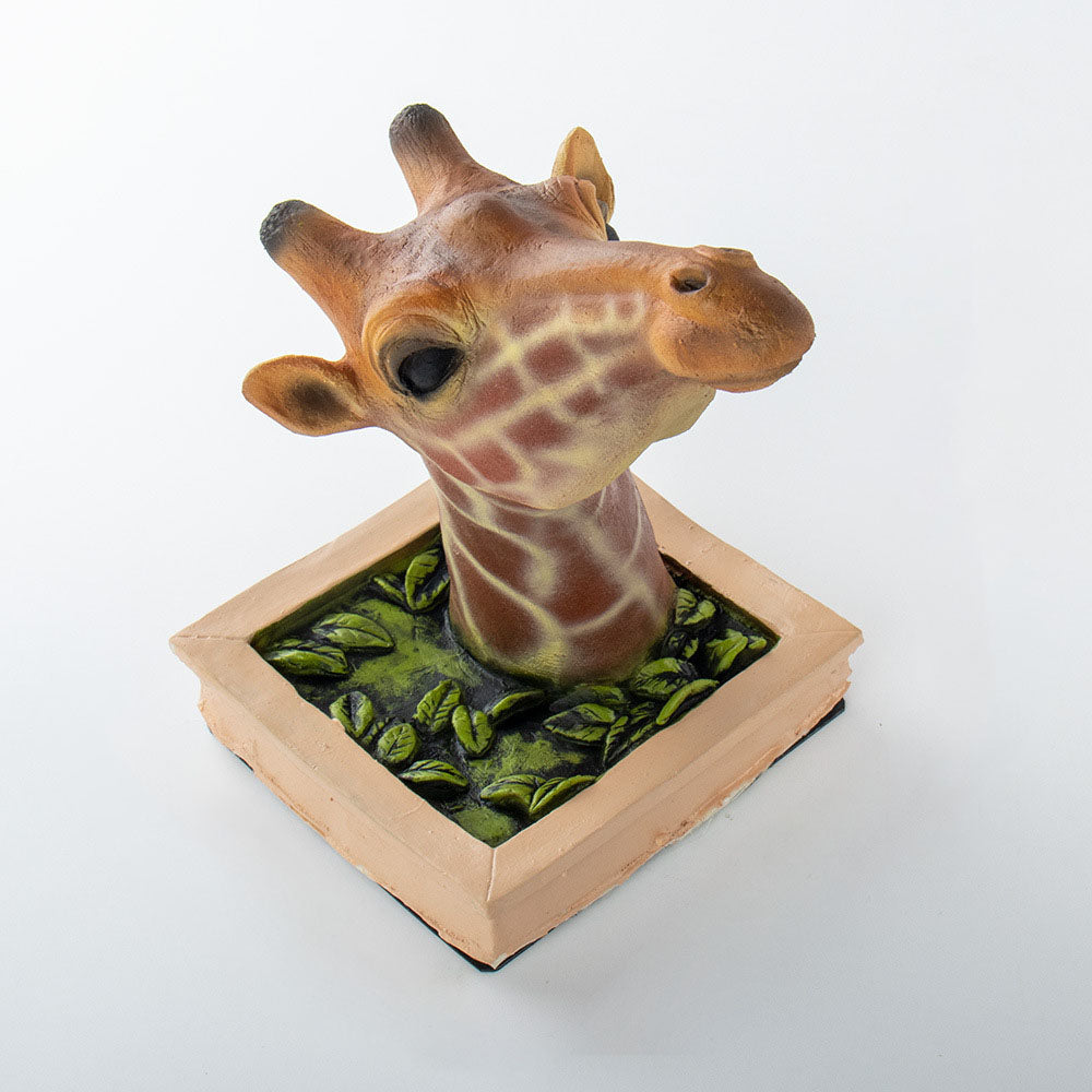 3D Photo Frame Giraffe Creative Wall Pendant Simulation Animal Crafts Living Room Decoration