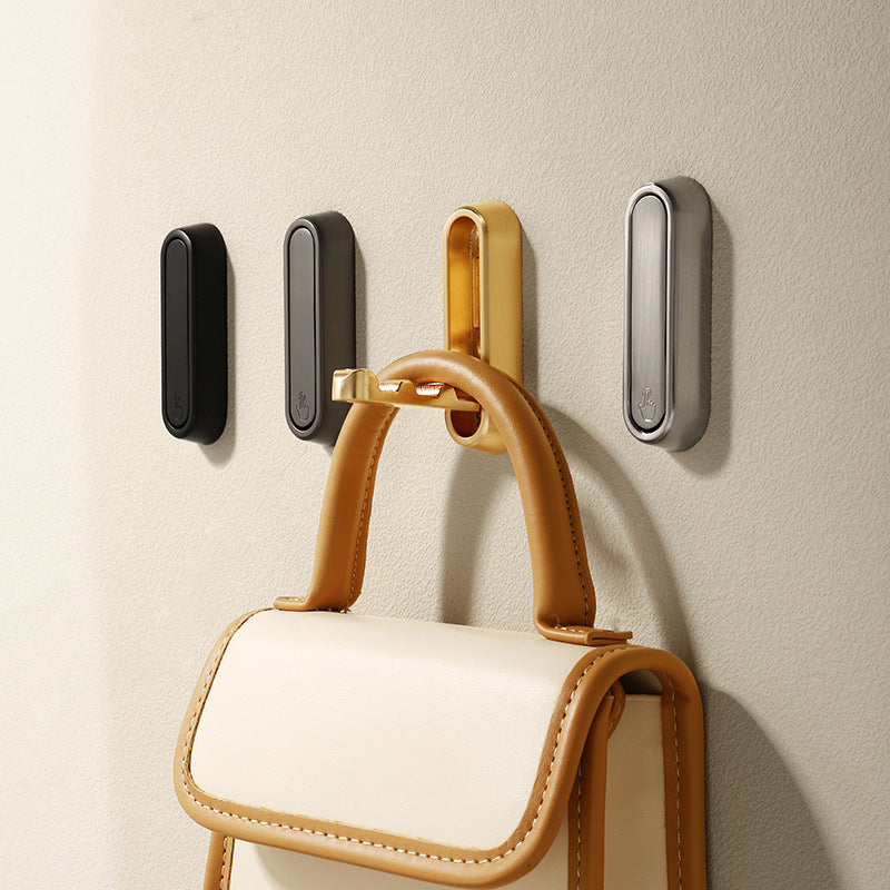 Simple Foldable Clothes Hook Zinc Alloy Storage Coat Hood Shoe Bag Hook Furniture Hardware Hook