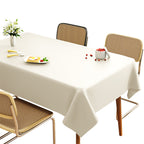 Lambskin Tablecloth Solid Color Wash-Free Oil-Proof Waterproof Light Luxury Coffee Table Table Mat Hot-Resistant Rectangular Tablecloth
