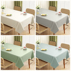 Lambskin Tablecloth Solid Color Wash-Free Oil-Proof Waterproof Light Luxury Coffee Table Table Mat Hot-Resistant Rectangular Tablecloth