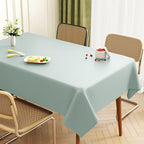 Lambskin Tablecloth Solid Color Wash-Free Oil-Proof Waterproof Light Luxury Coffee Table Table Mat Hot-Resistant Rectangular Tablecloth