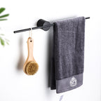 Light Luxury Towel Rack Creative Wire-drawing Gold Adjustable Single Rod Bath Towel Rack