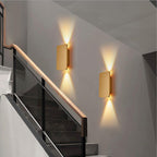 Drawing aluminum living room background wall up and down luminous atmosphere wall lamp