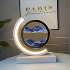 Landscape quicksand painting ornaments creative hourglass home decorations