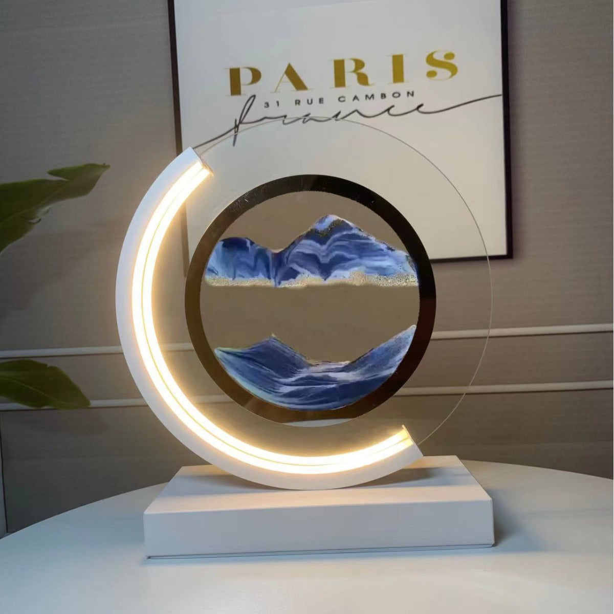 Landscape quicksand painting ornaments creative hourglass home decorations