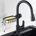 Kitchen Faucet Storage Rack Punch-free Pool Sponge Drain Rack Household Sink Rag Soap Storage Rack