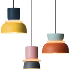 Simple Nordic Dining Hall Lamp High-level Living Room Chandelier Macaron Acrylic