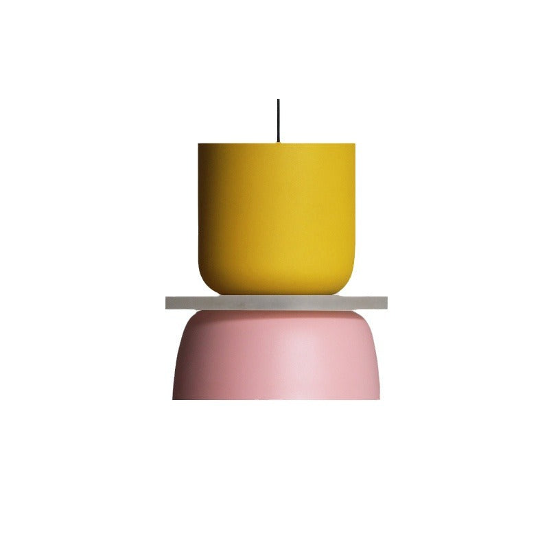 Simple Nordic Dining Hall Lamp High-level Living Room Chandelier Macaron Acrylic
