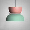 Simple Nordic Dining Hall Lamp High-level Living Room Chandelier Macaron Acrylic