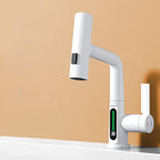 Universal all-copper washbasin faucet hot and cold