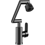 Universal all-copper washbasin faucet hot and cold