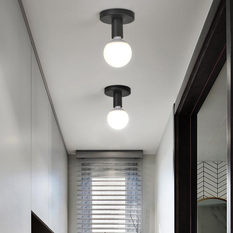 Creative minimalist balcony entrance hallway light, retro industrial style staircase coat and hat bedroom light