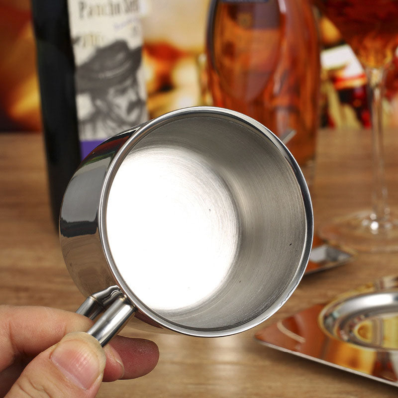 Stainless steel cup coffee cup set Italian cup creative milk tea cup simple personality