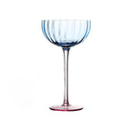 Wind-patterned ice cream cup, creative pumpkin-patterned cocktail glass, color-blocked vertical striped wine glass.