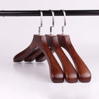 Retro Color Wooden Hanger Solid Wood Seamless Drying Rack