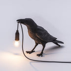 Auspicious bird table lamp personalized creative bedroom bedside animal shape bird resin wall lamp decoration