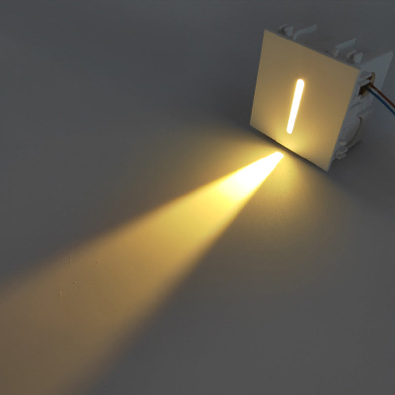 Recessed floor lights, stair tread lights, corridor corner lights, motion-sensor square floor lights