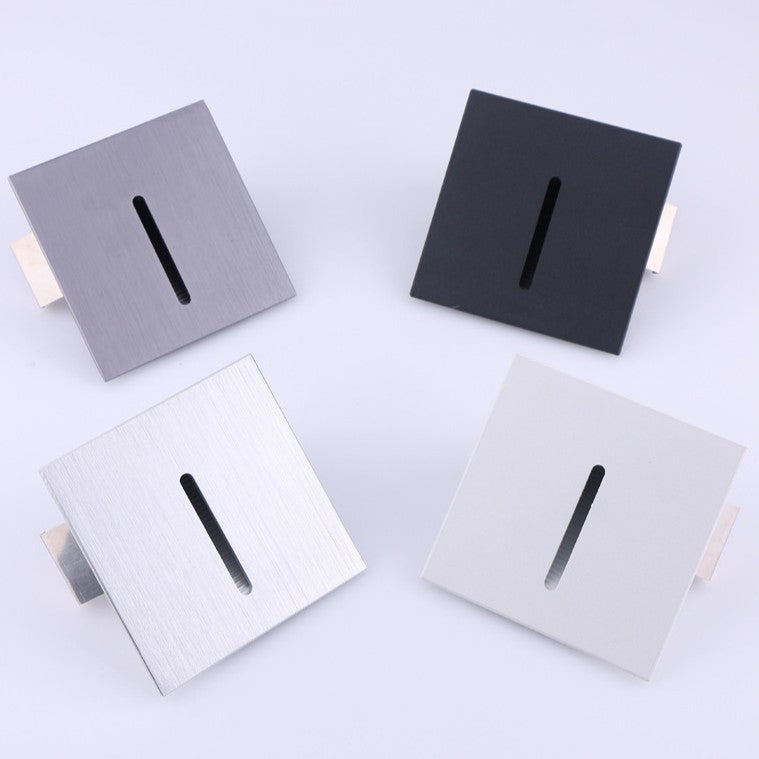 Recessed floor lights, stair tread lights, corridor corner lights, motion-sensor square floor lights