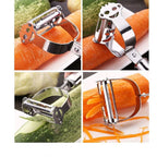 Stainless Steel Peeler Household Multifunctional Scraper Fruit Vegetable Melon Planer Potato Peeler Grater