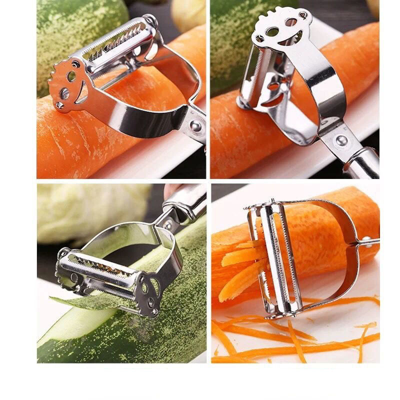 Stainless Steel Peeler Household Multifunctional Scraper Fruit Vegetable Melon Planer Potato Peeler Grater