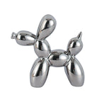 Light Luxury Home Desktop Ornaments Electroplated Blow Dog Ceramic Living Room Entrance Wine Cabinet Cartoon Doll Decorations