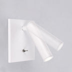 Reading wall lamp with switch wall lamp bedroom bedside French square wall lamp