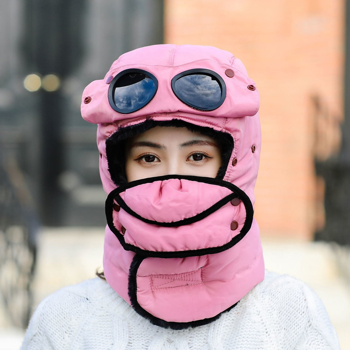 Winter thick warm cotton hat outdoor cycling windproof cold hat