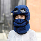 Winter thick warm cotton hat outdoor cycling windproof cold hat