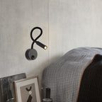 LED reading wall lamp with switch bedroom bedside high-level wall-mounted lamp