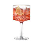 AiLiXiya Cocktail Goblet Court Carved Bartender Goblet Classical Martini Goblet Champagne Goblet