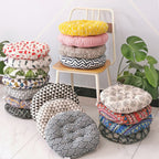Round Cotton Linen Cushion Round Sofa Chair Cushion Futon Cushion Modern Simple