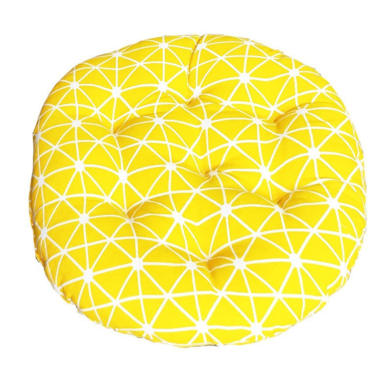 Round Cotton Linen Cushion Round Sofa Chair Cushion Futon Cushion Modern Simple