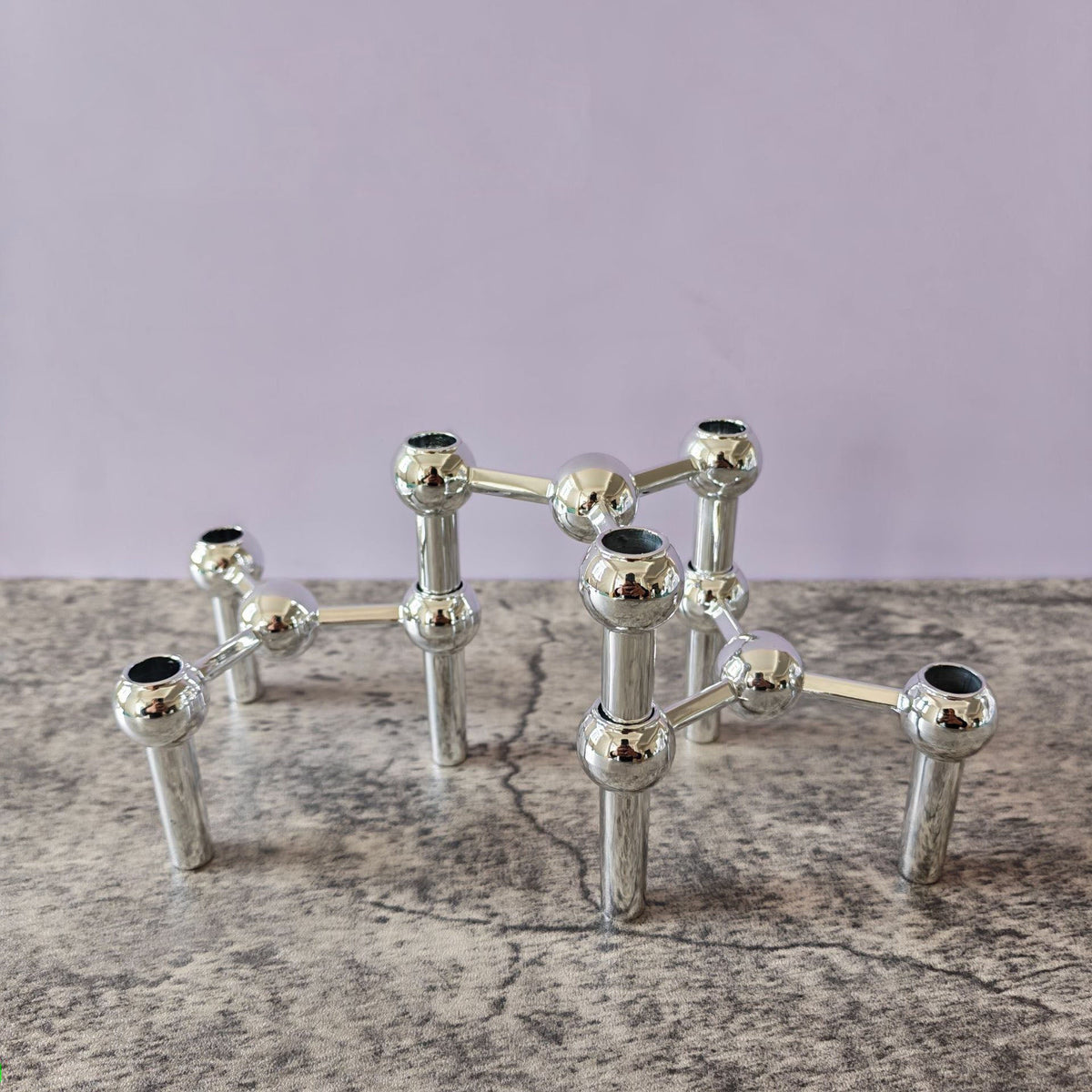 Creative three-legged candlestick hotel party dinner western restaurant candlestick alloy decorative ornaments