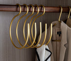 S-shaped Large Hook Aluminum Alloy Hook Light Luxury Home Multifunctional Hook Wardrobe Metal Scarf Scarf Hanger