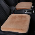 丨 Thickened Winter Short Rabbit Plush Car Seat Cushion without Backrest